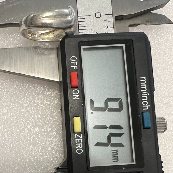 Vtg Sterling Silver Swirl Fluted Domed Band Ring size 5.5 stamped 925 & NF 9.14m - Picture 11 of 12